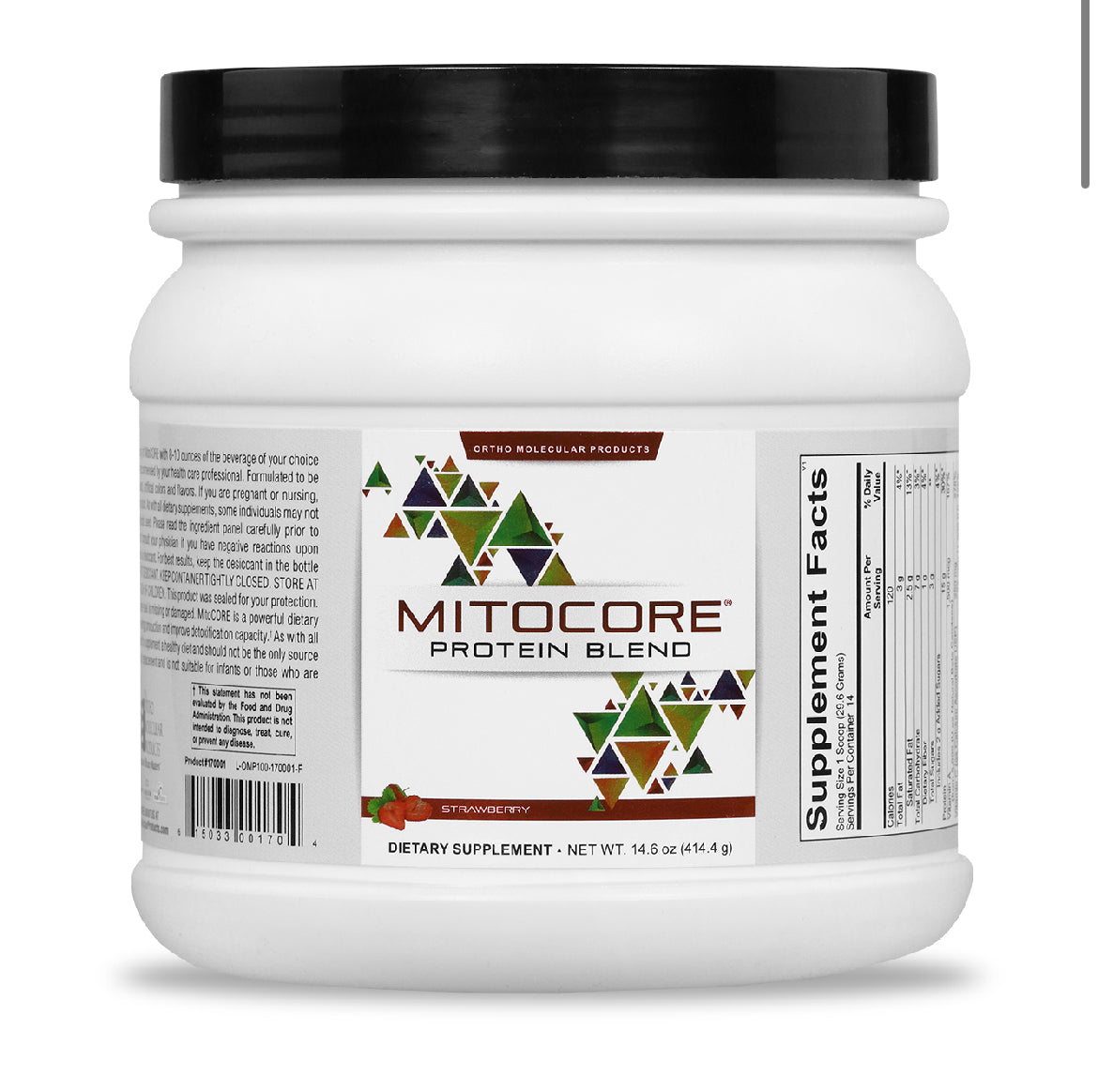 Ortho Molecular - MitoCORE® Protein Blend Strawberry